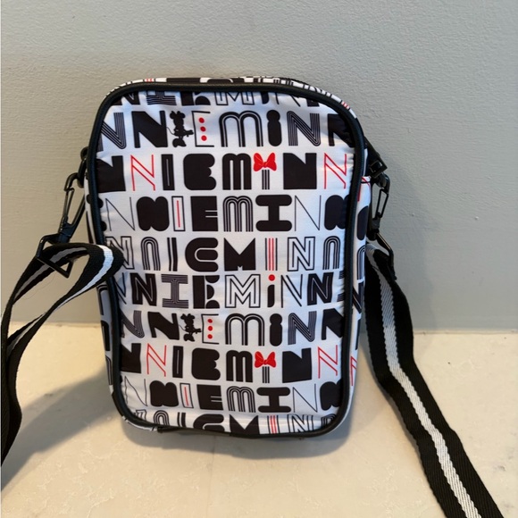 Disney Minnie Mouse Black and White Crossbody Bag - Picture 4 of 7